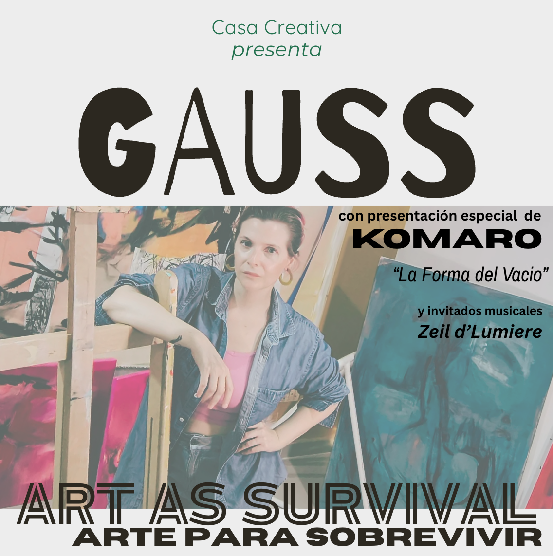 GAUSS: Art as Survival Exhibition Flyer